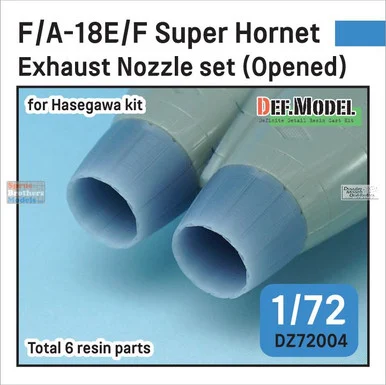 DEFDZ72004 1:72 DEF Model F-18E F-18F Super Hornet EA-18G Growler Exhaust Nozzle Set Opened [3D Printed] (HAS kit)