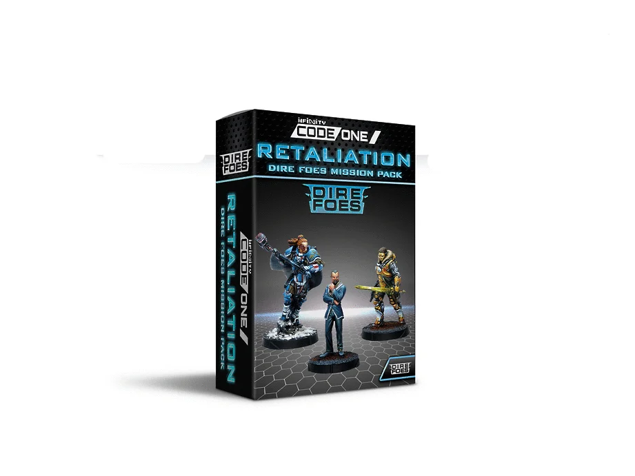 Infinity CodeOne Dire Foes Mission Pack Alpha: Retaliation Miniature Game Figures - Corvus Belli