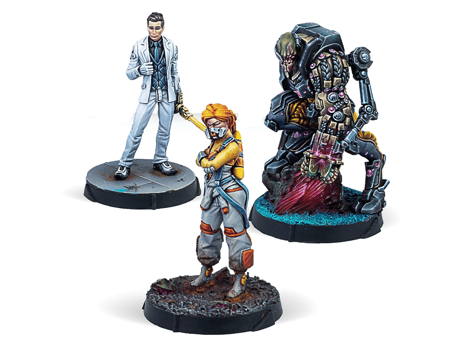 Infinity CodeOne Dire Foes Mission Pack Beta Void Tango Miniature Game Figures - Corvus Belli