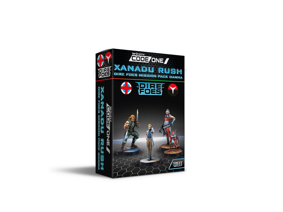 Infinity CodeOne Dire Foes Mission Pack Gamma: Xanadu Rush Miniature Game Figures - Corvus Belli