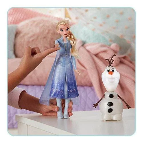 Disney Frozen 2 Talk and Glow Olaf and Elsa Dolls - Hasbro