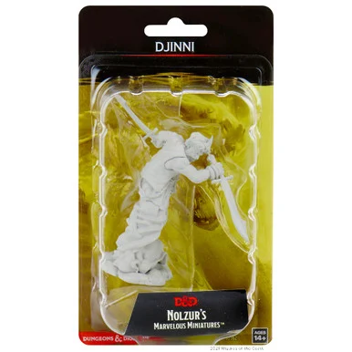 Wizkids 90162 Dungeons & Dragons Nolzur`s Marvelous Unpainted Miniatures: Djinni