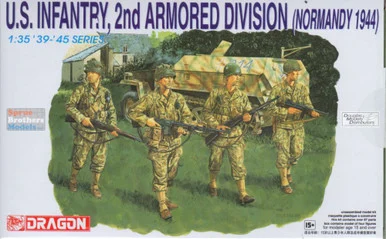 DML6120 1:35 Dragon US Infantry 2nd Armored Division Normandy 1944 Figure Set