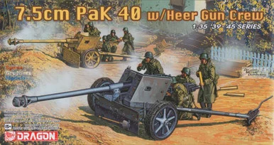 DML6249 1:35 Dragon 7.5cm PaK 40 with Heer Gun Crew