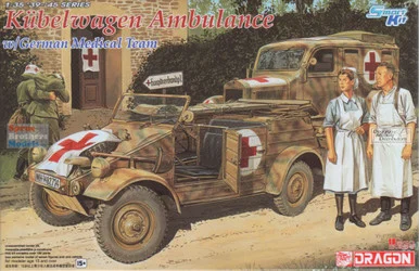 DML6336 1:35 Dragon Kubelwagen Ambulance with German Medical Team