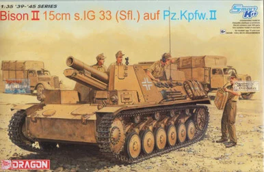 DML6440 1:35 Dragon Bison II 15cm s.IG 33 (Sfl.) auf Pz.Kpfw.II ~ Smart Kit