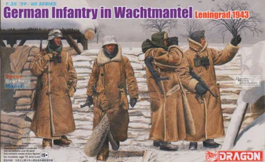 DML6518 1:35 Dragon German Infantry in Wachtmantel Leningrad 1943 (4 Figures Set)