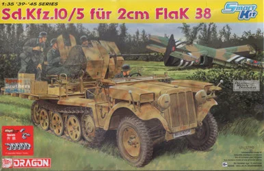 DML6676 1:35 Dragon Sd.Kfz.10/5 fur 2cm Flak 38 ~ Smart Kit