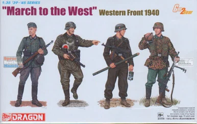 DML6703 1:35 Dragon "March to the West" Western Front 1940 (4 Figure Set)
