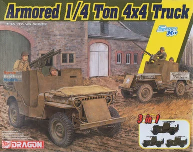 DML6727 1:35 Dragon Armored 1/4 Ton 4x4 Truck (3in1)