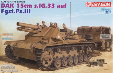 DML6904 1:35 Dragon DAK 15cm s.IG.33 auf Fgst.Pz.III