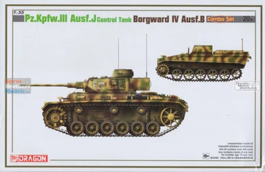 DML6949 1:35 Dragon Panzer Pz.Kpfw.III Ausf.J Control Tank / Borgward IV Ausf.B Combo Set