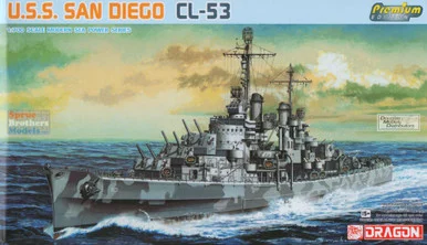 DML7052 1:700 Dragon USS San Diego CL-53- Premium Edition Kit