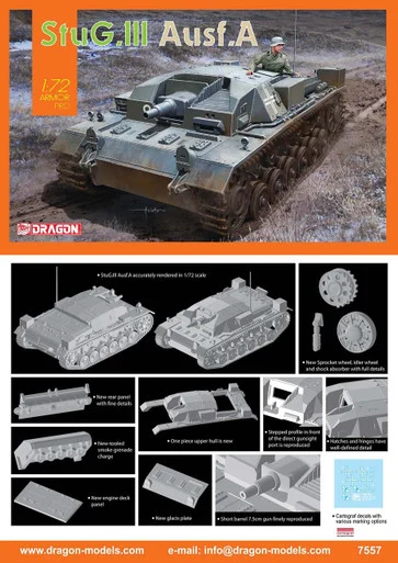 1/72 Dragon StuG.III Ausf.A Plastic Model Kit
