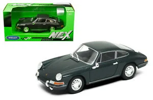 Porsche 911 (Dark Grey) , 1/24 Scale Diecast Car - Welly