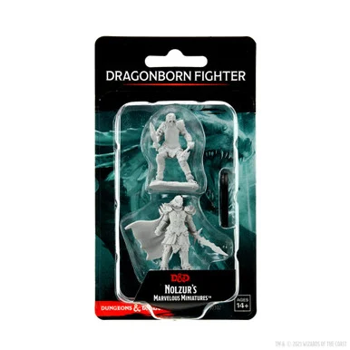 Wizkids 90302 Dungeons & Dragons Nolzur`s Marvelous Unpainted Miniatures: Dragonborn Fighter Female