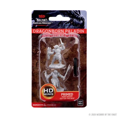 Wizkids 73341 Dungeons & Dragons Nolzur`s Marvelous Unpainted Miniatures: Dragonborn Female Paladin
