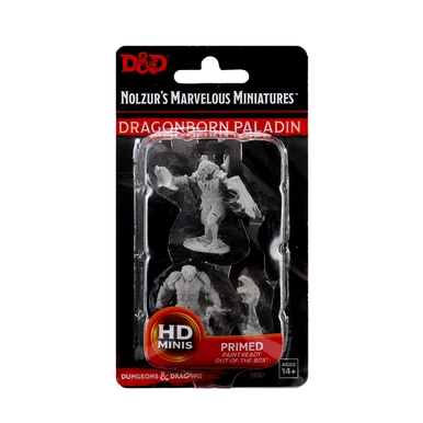 Wizkids 90002 Dungeons & Dragons Nolzur`s Marvelous Unpainted Miniatures: Male Dragonborn Paladin