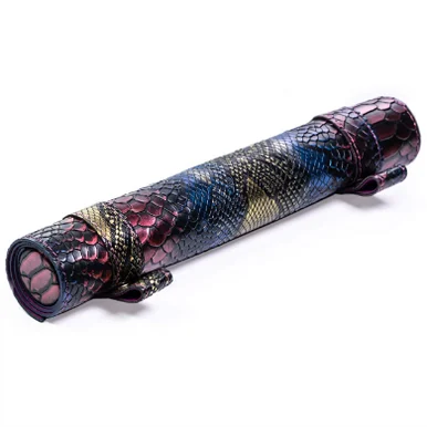 Foam Brain Games 6025 Dragon Scale Roll Up Leatherette Dice Mat - FoamBrain