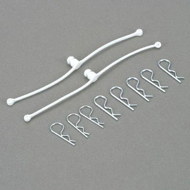 Dubro Products 2246 Body Klip Retainers, White (2)