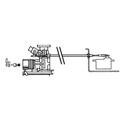 Dubro Products 3105 Throttle Cable Assembly
