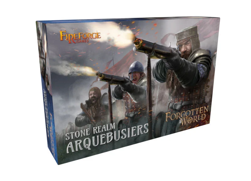 Stone Realm Dwarf Arquebusiers 28mm Plastic Kit Figures - Fireforge Games