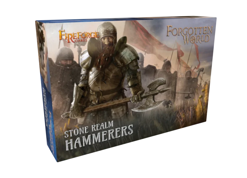 Stone Realm Dwarf Hammerers, 28mm Plastic Kit Figures - Fireforge Games