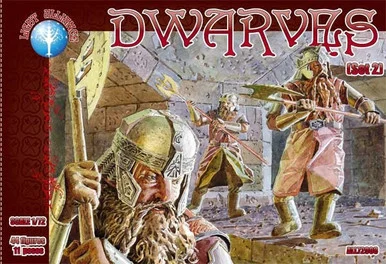 Dark Alliance ALL72008 Dwarves Set #2 1/72 Scale Figures (44) - Alliance Figures