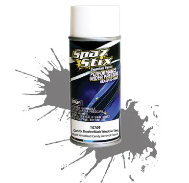 Spaz Stix 15709 Candy Black Window Tint/ Shadow Aerosol Paint 3.5oz