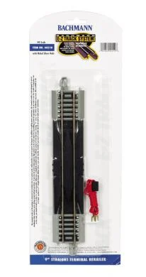 Bachmann 44510 HO Nickle Silver 9 degree Straight Terminal Rerailer EZ Track Section