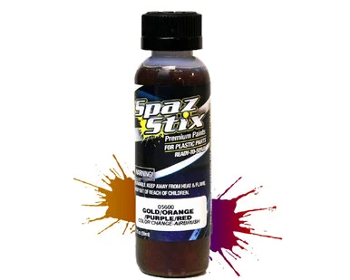 Spaz Stix 05600 Color Change Paint Gold/ Orange/ Purple/ Red 2oz