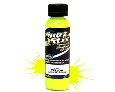 Spaz Stix 02050 Yellow Fluorescent Airbrush Paint 2oz