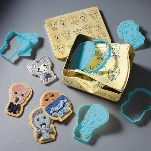 Eaglemoss Doctor Who Monsters Cookie Cutter & Tea Towel Tin - Eaglemoss Publications