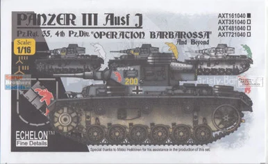 ECH161040 Aftica Korps Panzer III Ausf J Operation Barbarossa 4. Pz.Div - Echelon