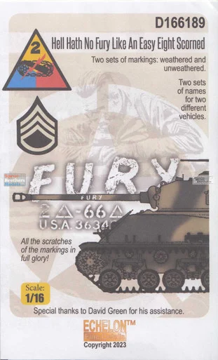 ECH166189 M4A3E8 Sherman Hell Hath No Fury Like An Easy Eight Scorned - Echelon