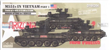ECH166264 1:16 Echelon Decals - M551 Sheridan in Vietnam Part 1