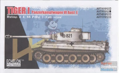 ECH351012 1:35 Echelon Tiger I 8. SS-PzRgt 2 (Early)