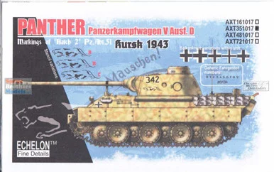 ECH351017 1:35 Echelon Decals - Panther Ausf.D "Batch 2" Pz.Abt.51 Kursk 1943