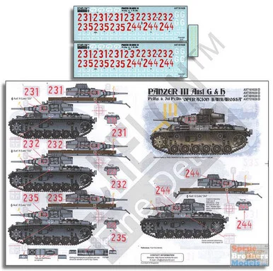 ECH351028 1:35 Echelon Panzer III Ausf G & H Pz.Rgt. 6 Operation Barbarossa