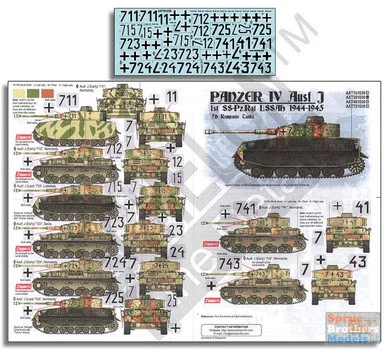ECH351030 1:35 Echelon Panzer IV Ausf J 1st SS.Pz.Rgt LSSAH 1944-45