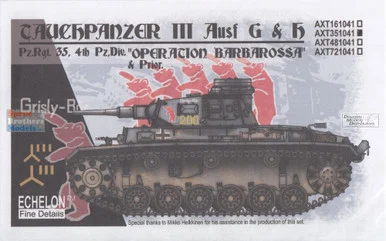 ECH351041 1:35 Echelon Tauchpanzer III Ausf.G & H Operation Barbarossa and Prior