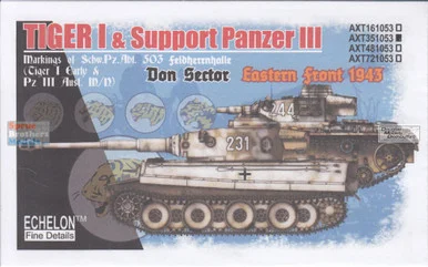 ECH351053 1:35 Echelon SchPzAbt 503 Tiger Is & Support Pz IIIs Don Sector 1943
