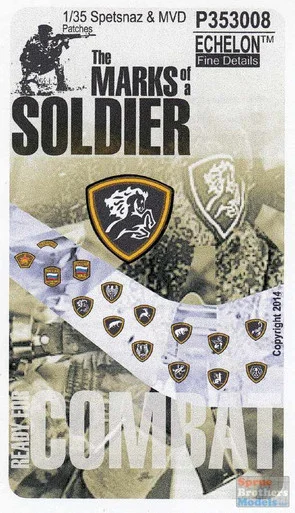ECH353008 1:35 Echelon The Marks of a Soldier - Spetsnaz & MVD Patches