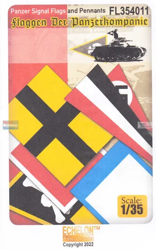 ECH354011 1:35 Echelon WW2 Panzer Signal Flags and Pennants