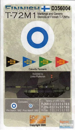 ECH356004 1:35 Echelon Finnish T-72M1