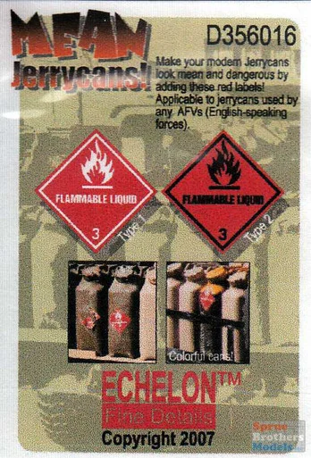 ECH356016 1:35 Echelon 'Mean Jerrycans'