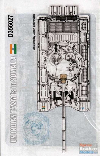 ECH356027 1:35 Echelon UN Indian T-72M1s in Somolia