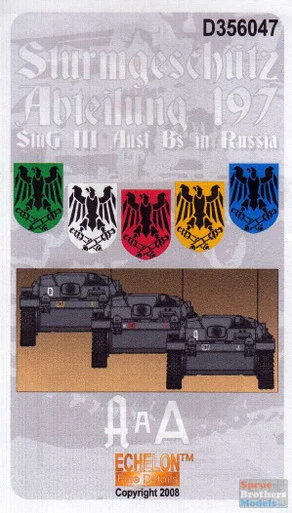 ECH356047 1:35 Echelon Sturmgeschultz Abteilung 197 STuG III Ausf B's in Russia