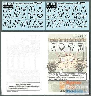 ECH356067 1:35 Echelon Homeless Space Intruders for Adoption #356067