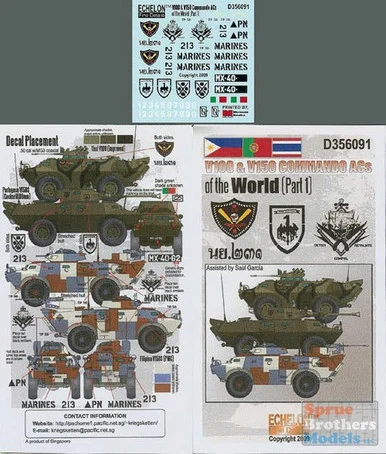 ECH356091 1:35 Echelon V100 & V150 Commando ACs of the World (Part 1) #356091